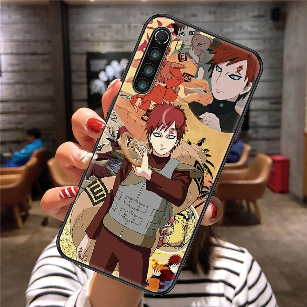 

Anime Narutos Gaara Phone case For Xiaomi Redmi Note 7 7A 8 8T 9 9A 9S 10 K30 Pro Ultra black painting prime silicone cell cover
