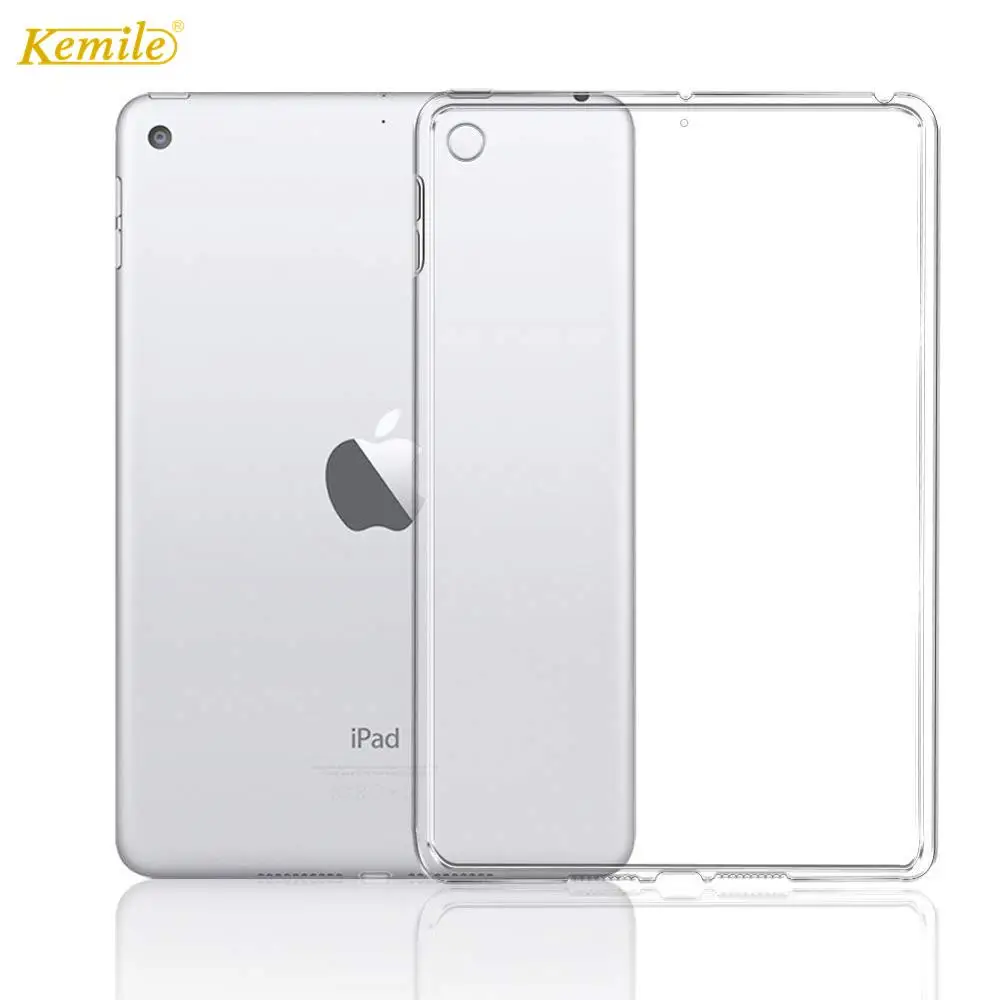 Чехол Kemile для iPad 7th 10 2 2018 мягкий гибкий бампер прозрачный ТПУ резиновый чехол