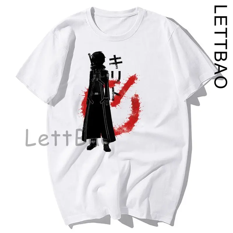 

Футболка с изображением меча, Юки Асуна, мужские футболки с коротким рукавом, забавные летние футболки для мальчиков и девочек