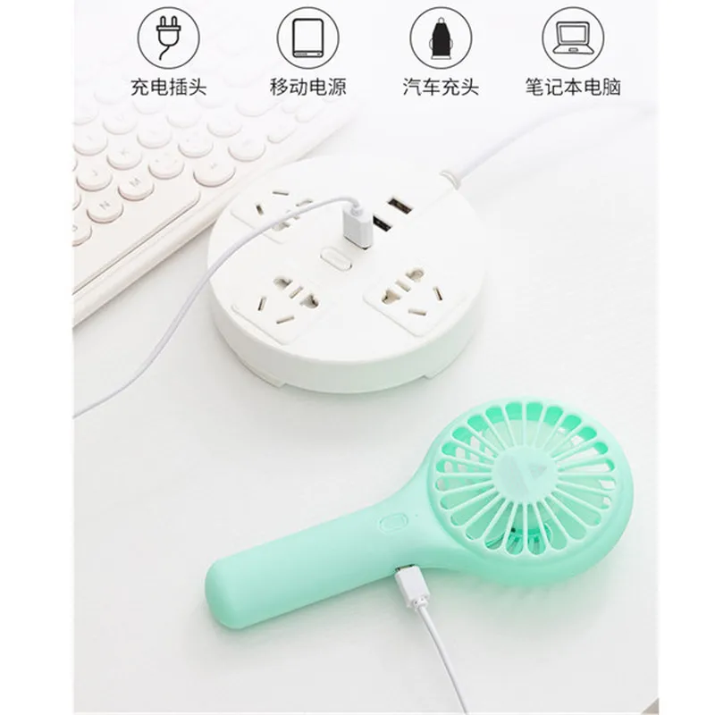 

USB Mini Fan Portable Outdoor Tools Rechargeable Air Cooler Sport 3 Gears Cooling ON OFF Switch Hand Held Desktop Electric Fans