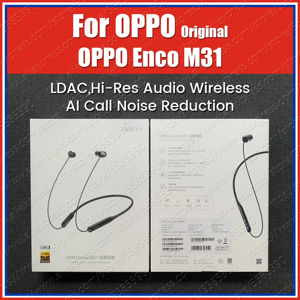 = IPX5 LDAC OPPO Enco M31 бесплатная доставка спортивные беспроводные Bluetooth наушники с