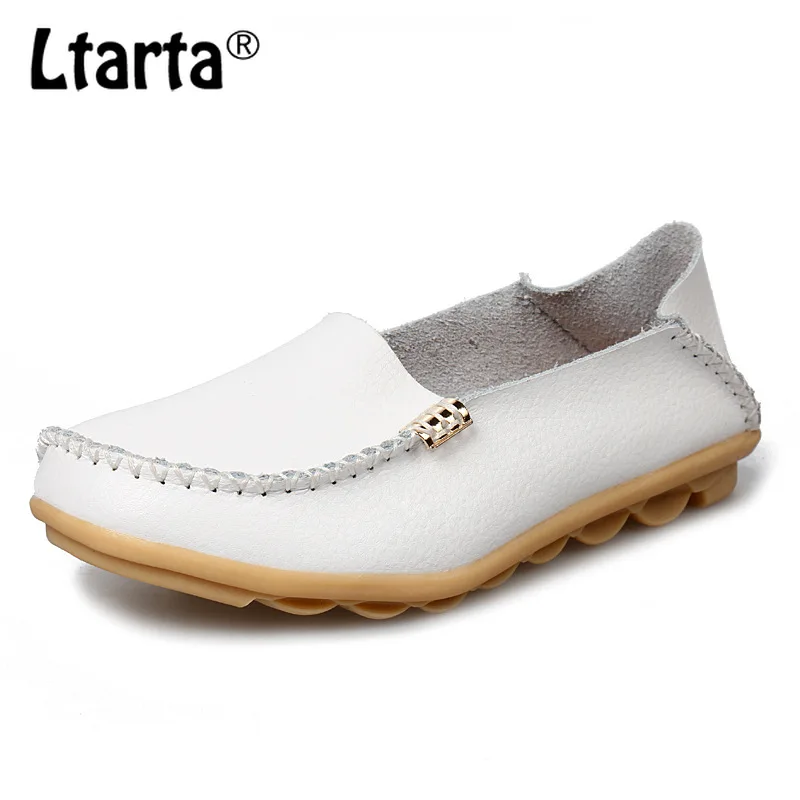 LTARTA/2021 г. Тонкие туфли для мам Мягкие из натуральной кожи медсестер Женская обувь