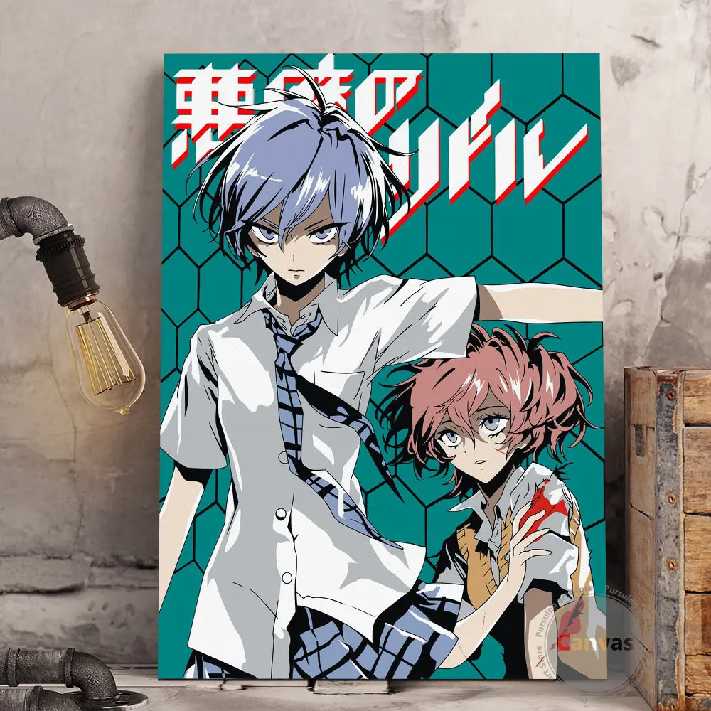 

Anime Riddle of Evil Canvas Manga Decoration Prints Poster wall decor Pictures Home Decor Living room Bedroom Art Painting