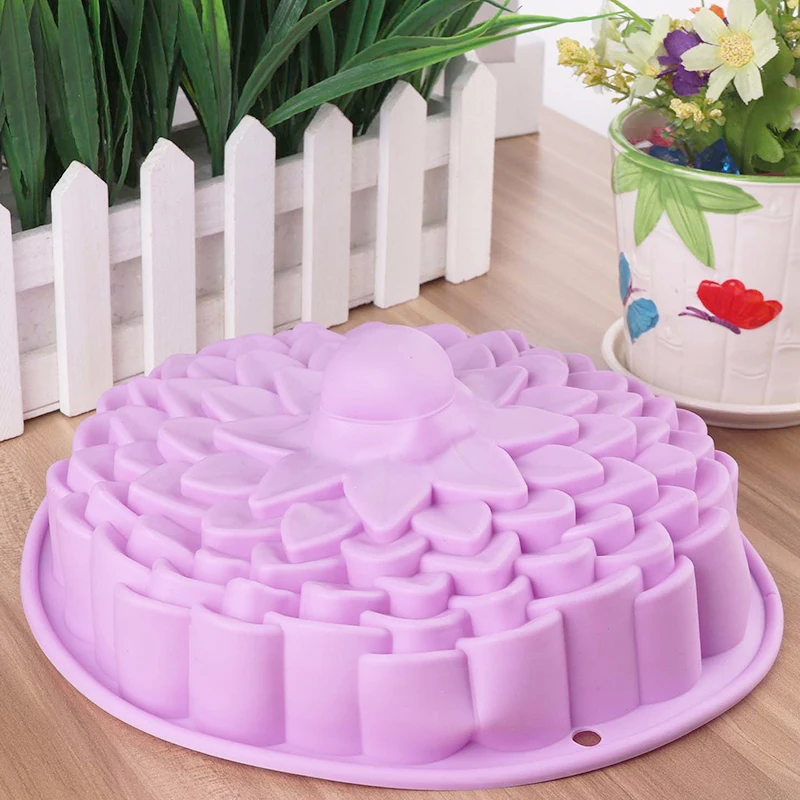 Форма для цветов силиконовая форма выпечки DIY Фиолетовый 3D Хлеб Кондитерская