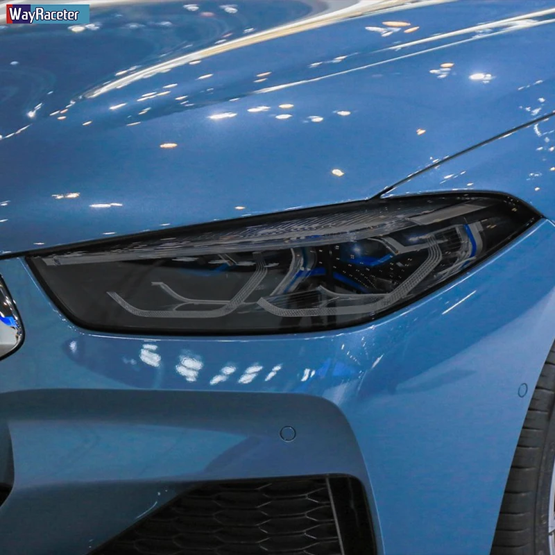 2 Pcs Car Headlight Protective Film Headlamp Restoration Transparent Black TPU Sticker For BMW 8 Series G14 G15 G16 Accessories 2 Pcs Car Headlight Protective Film Headlamp Restoration Transparent Black TPU Sticker For BMW 8 Series G14 G15 G16 Accessories