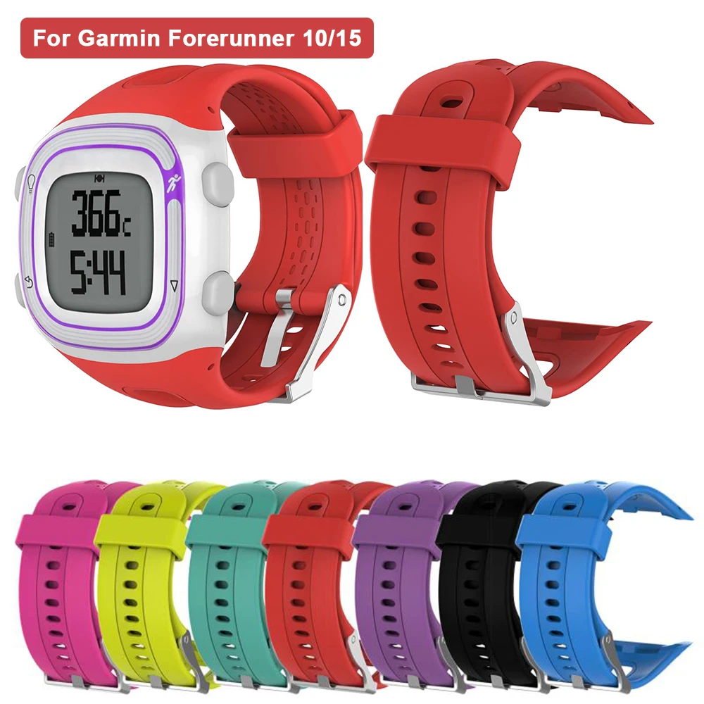 

Оригинальный силиконовый ремешок для Garmin Forerunner 10 15 GPS спортивные часы мягкий силиконовый маленький большой браслет Forerunner 10 15