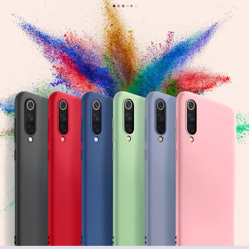 Чехол из жидкого силикона для Xiaomi Redmi 7 Note 8 Pro 7A Go 6 Mi A2 Lite A3 A1 6A|Бамперы| |
