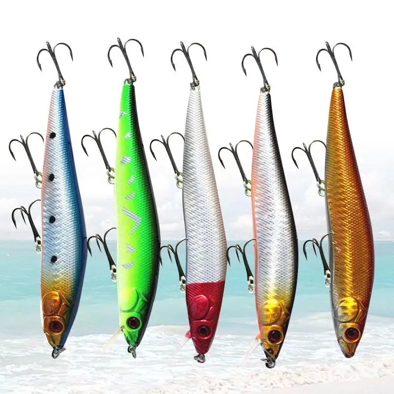 

Minnow 14cm/23g Sports & Outdoors Fishing Lure 3D Eyes Hooks with 3 Crankbaits Bait Treble Artificial Fishing Tackle Crankbait