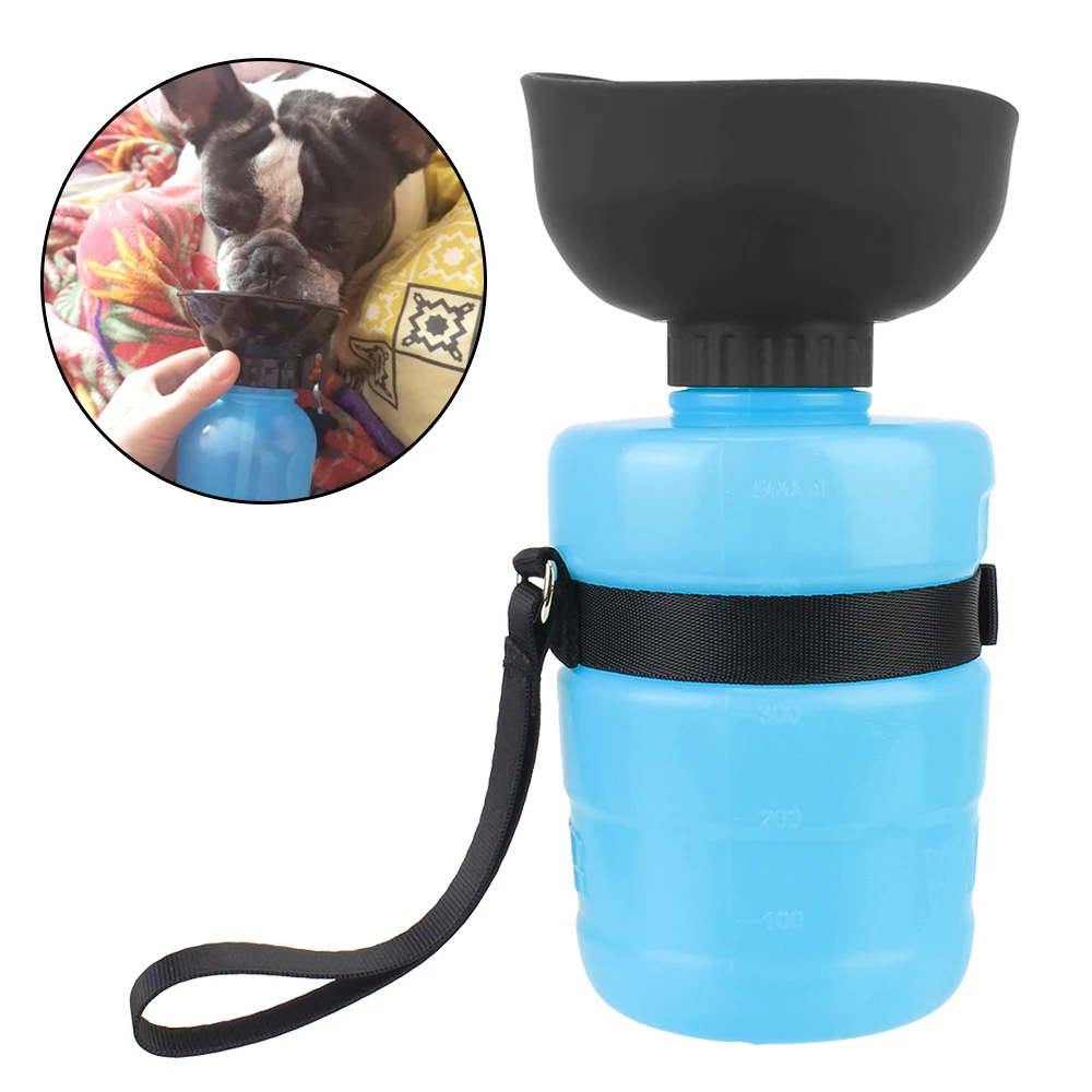 

Foldable Squeeze Type Portable Cat Feed Bowl Water Jug Cup Dispenser Dog Drinking Water Bottle Pet Feeder