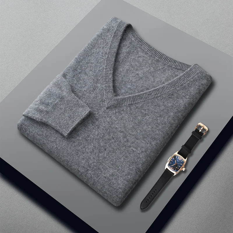 Пуловер и свитер для мужчин теплый джемпер из кашемира хлопка осени зимы мужские