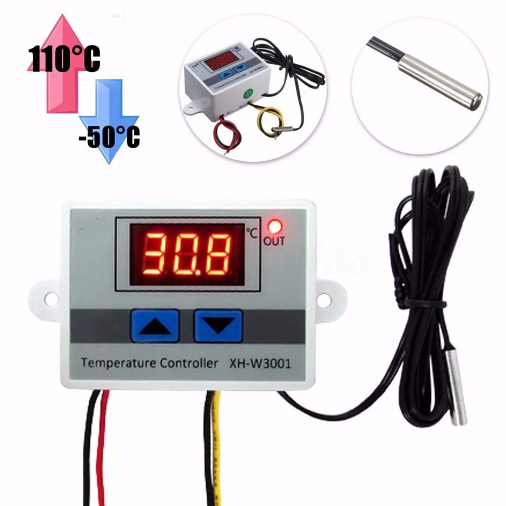 

12V 120V Digital LED Temperature Controller Led Digital Thermoregulator Thermostat Temperature Controller Control Switch Meter