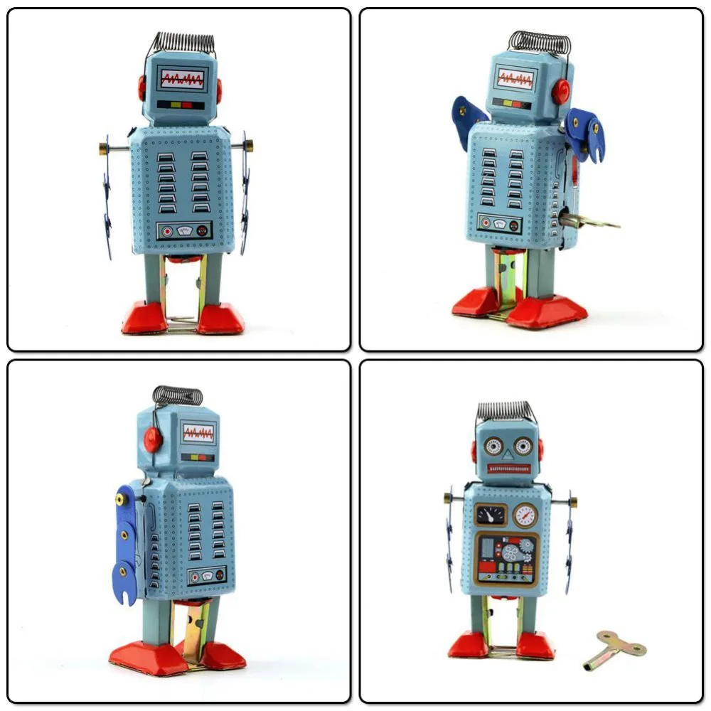 Винтажные механический часовой механизм заводные игрушки Прогулки радар