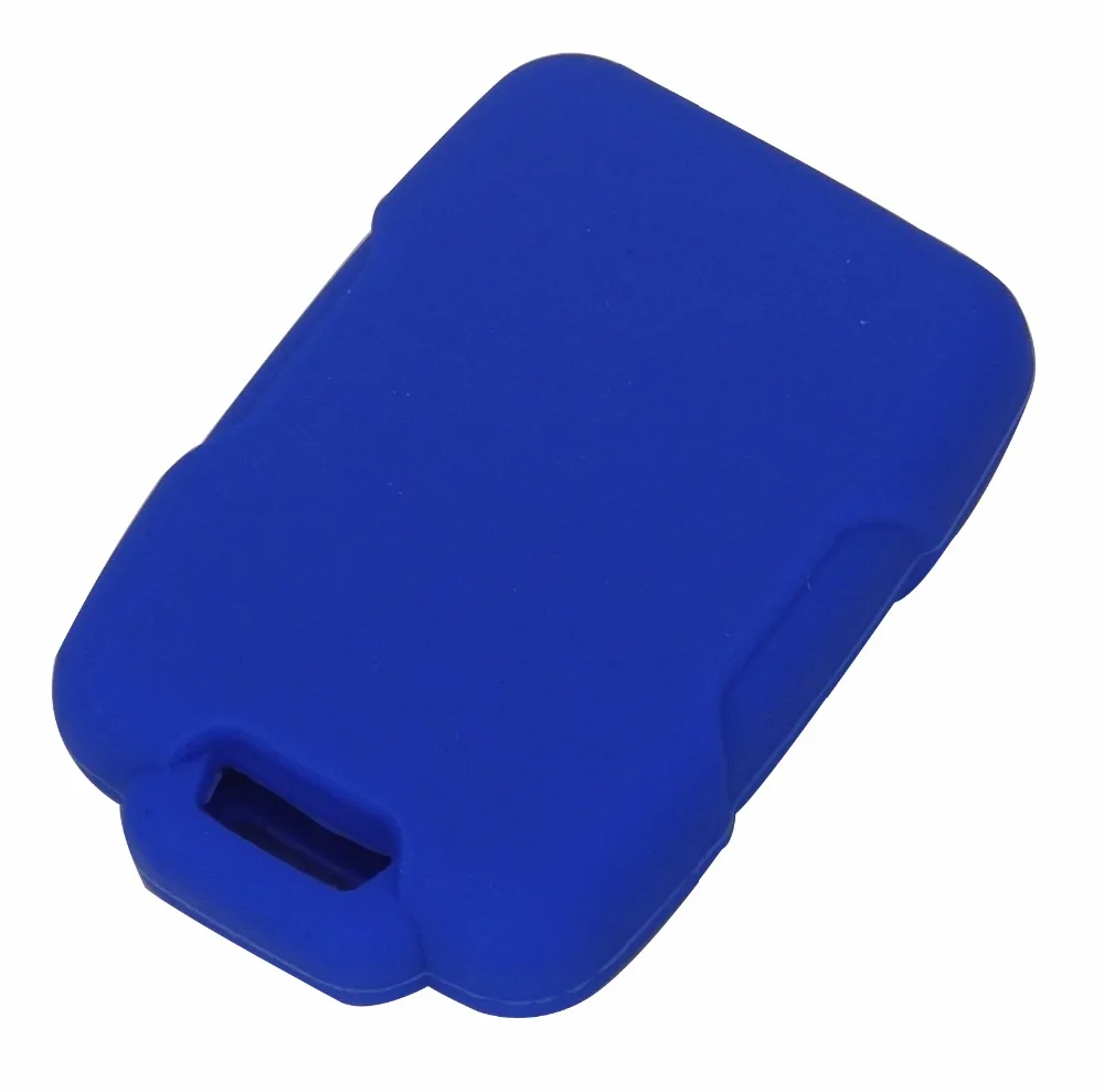 

jingyuqin For Cadillac /Chevrolet Silverado /GMC Sierra 4 Buttons Remote Silicone Cover Car-Styling Key Case