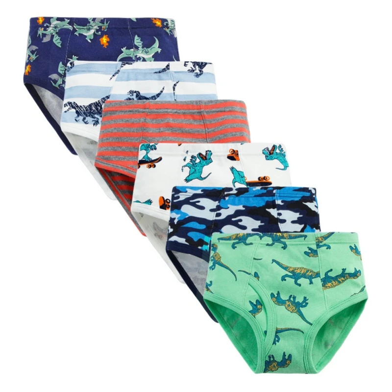 

3 шт., Детские хлопковые трусы для мальчиков