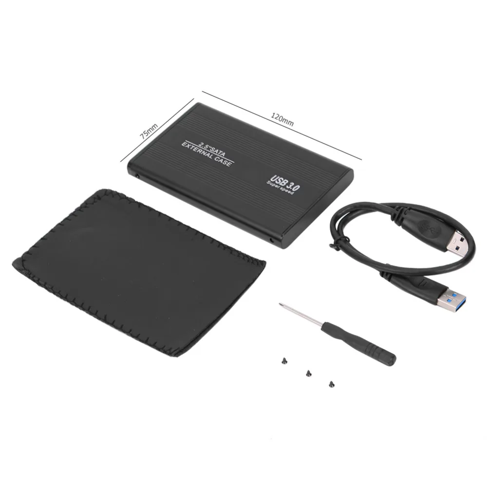 USB3.0 2,0 SATA 2,5 дюймов HD HDD чехол внешний 480 Мбит/с поддержка 3 ТБ SSD жесткий диск Корпус для ноутбука жесткий диск чехол