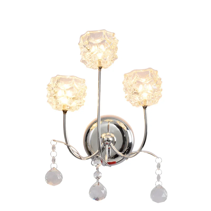 Настенный светильник на стену номера отеля стеклянный хрустальный бра для