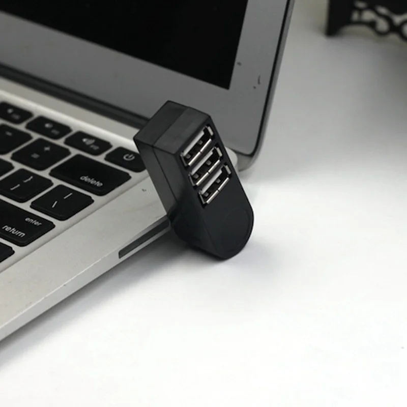 

High Quality For Laptop For PC Hub USB Rotate Splitter Mini Adapter 3 Ports