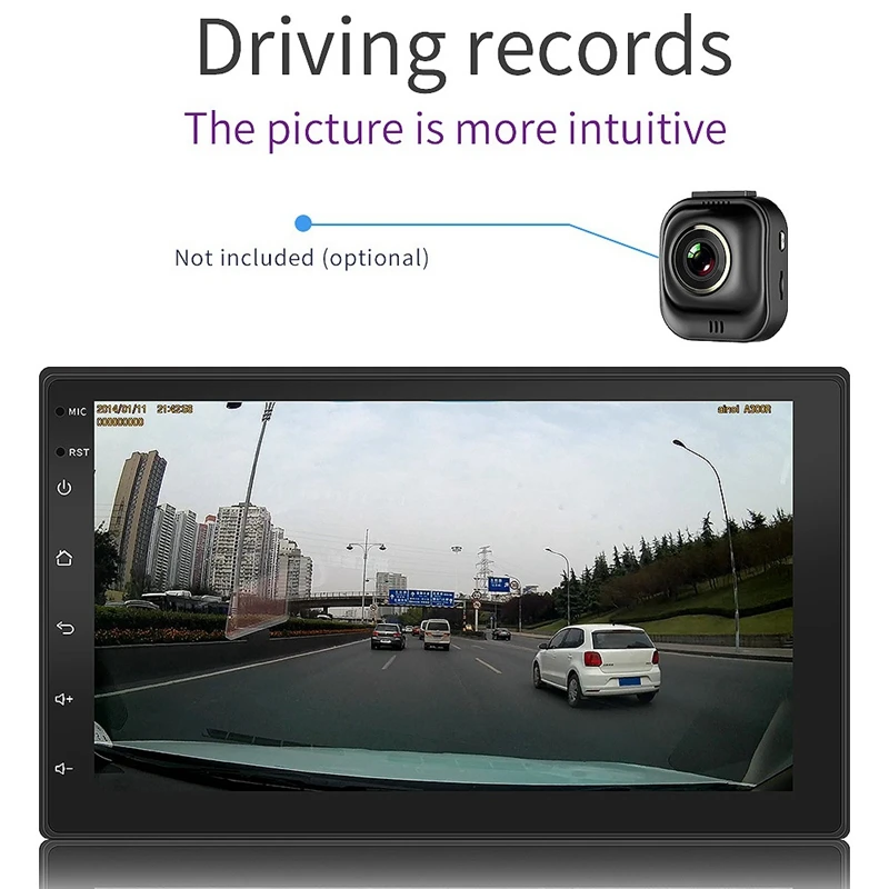 Android 10 Универсальный 2 Din 7 дюймов Автомобильный стерео радио GPS Wifi плеер для Beetle Golf