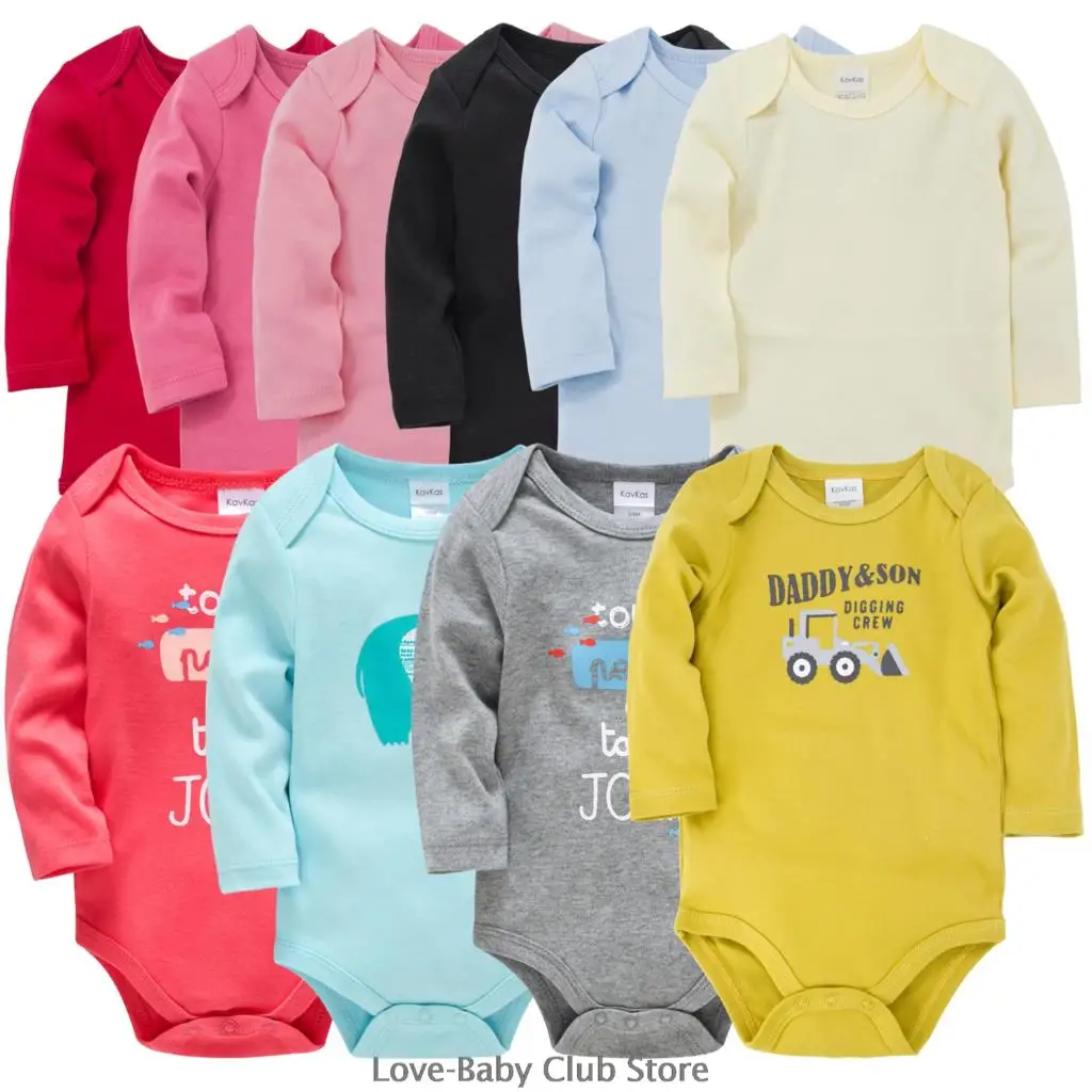 Акция боди для мальчиков и девочек 100% хлопок джемперы новорожденных с длинным