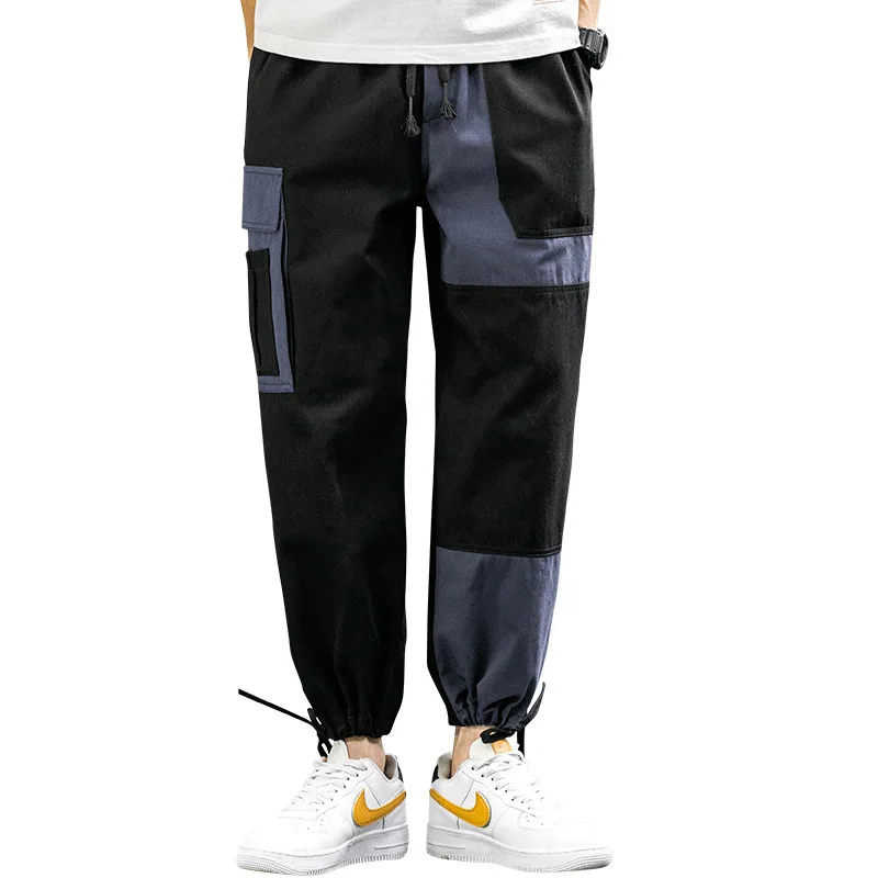 Спортивные брюки в стиле хип-хоп Джоггеры Корейском Мужская Уличная одежда