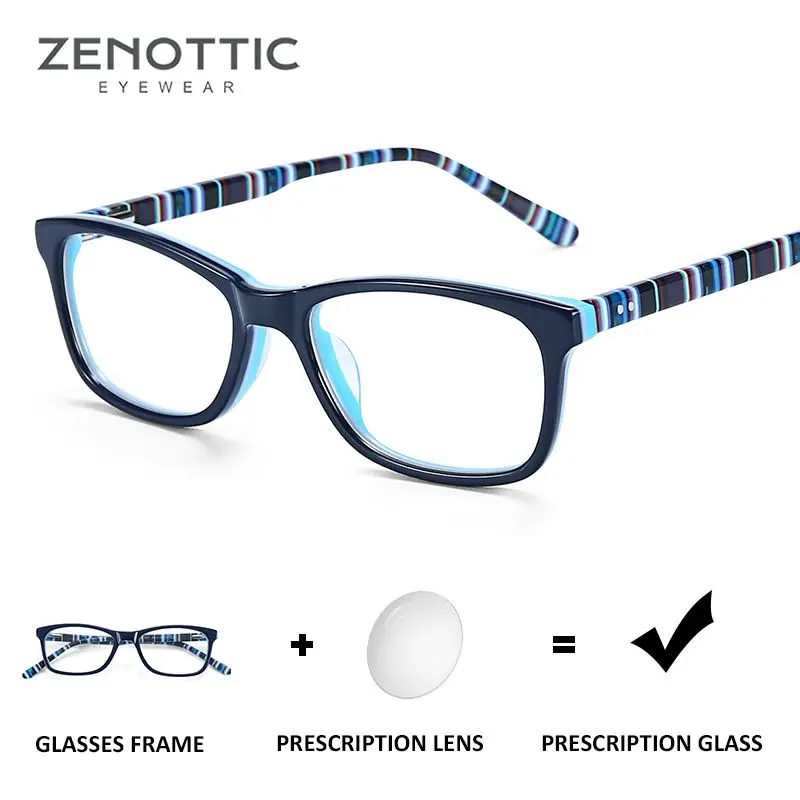 ZENOTTIC детские очки по рецепту прогрессивные с защитой от синего света фотохромные