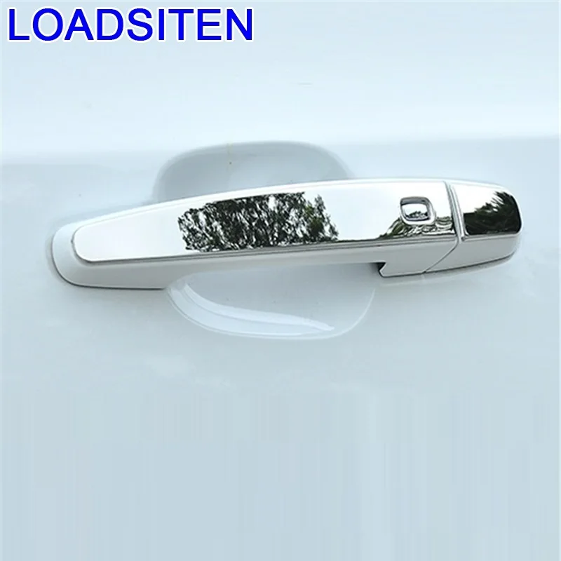 Хромированная автоматическая ручка для двери внешняя модификация стикер