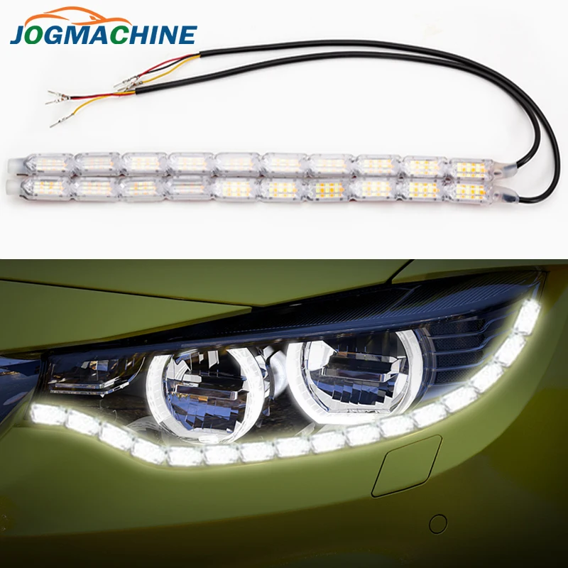 Гибкий светодиодный светильник для дневных ходовых полос 2 шт.|Фара авто в сборе| |