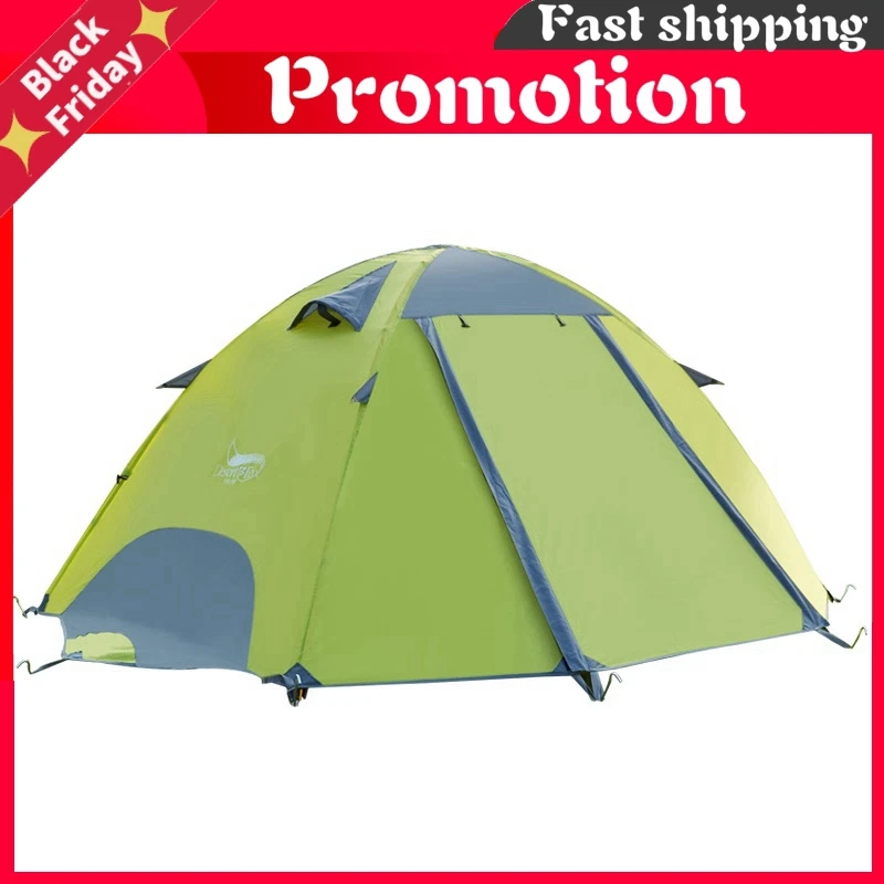 Verkauf Rucksack Wasserdichte Zelt, 2-3 Person Fiberglas Pole Doppel Schicht Familie Camping Instant Setup Zelt Für Wandern