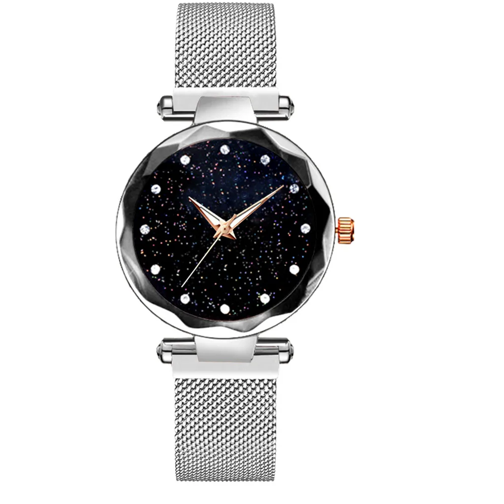 

luxury brand woman watches clock dames horloge Starry Sky Watch Simple Belt Quartz Student Wristwatch 03*
