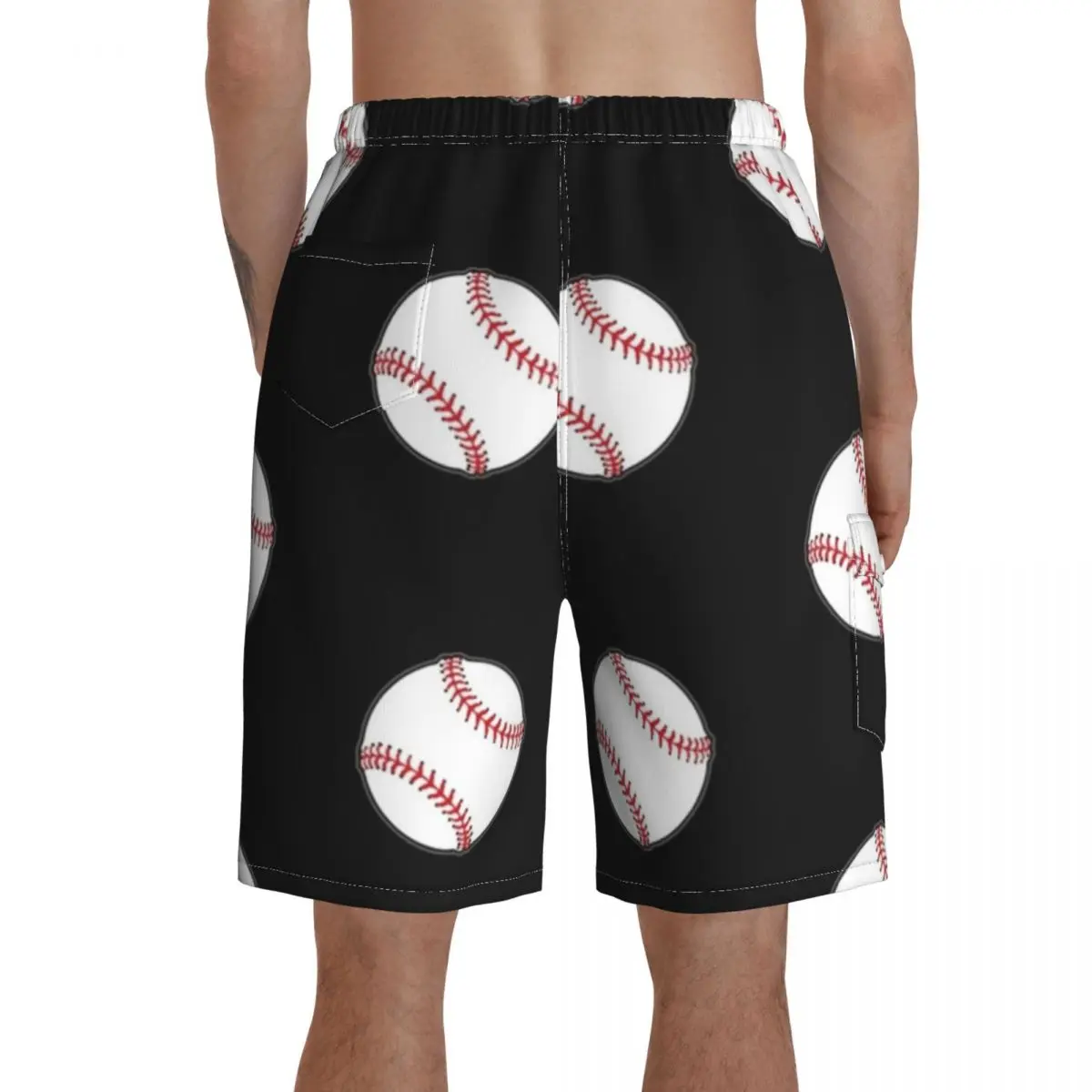

Baseball Board Shorts Polyester Swimming Trunks Beach Funny Men Swim Trunks