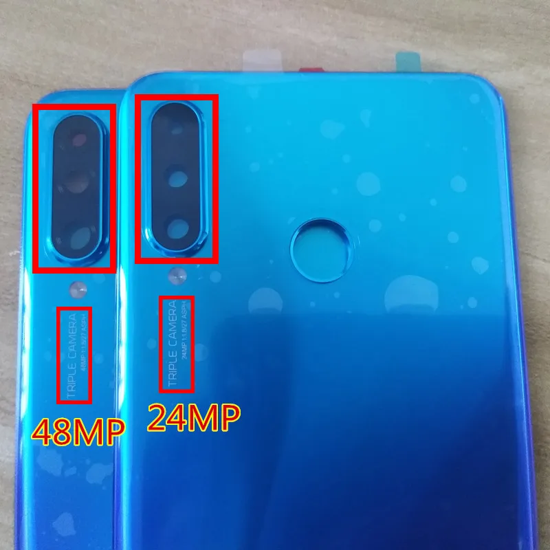 Новая Оригинальная задняя крышка из закаленного стекла для huawei P30 Lite/Nova 4E, запасные части, задняя крышка для батареи, корпус+ рамка для камеры