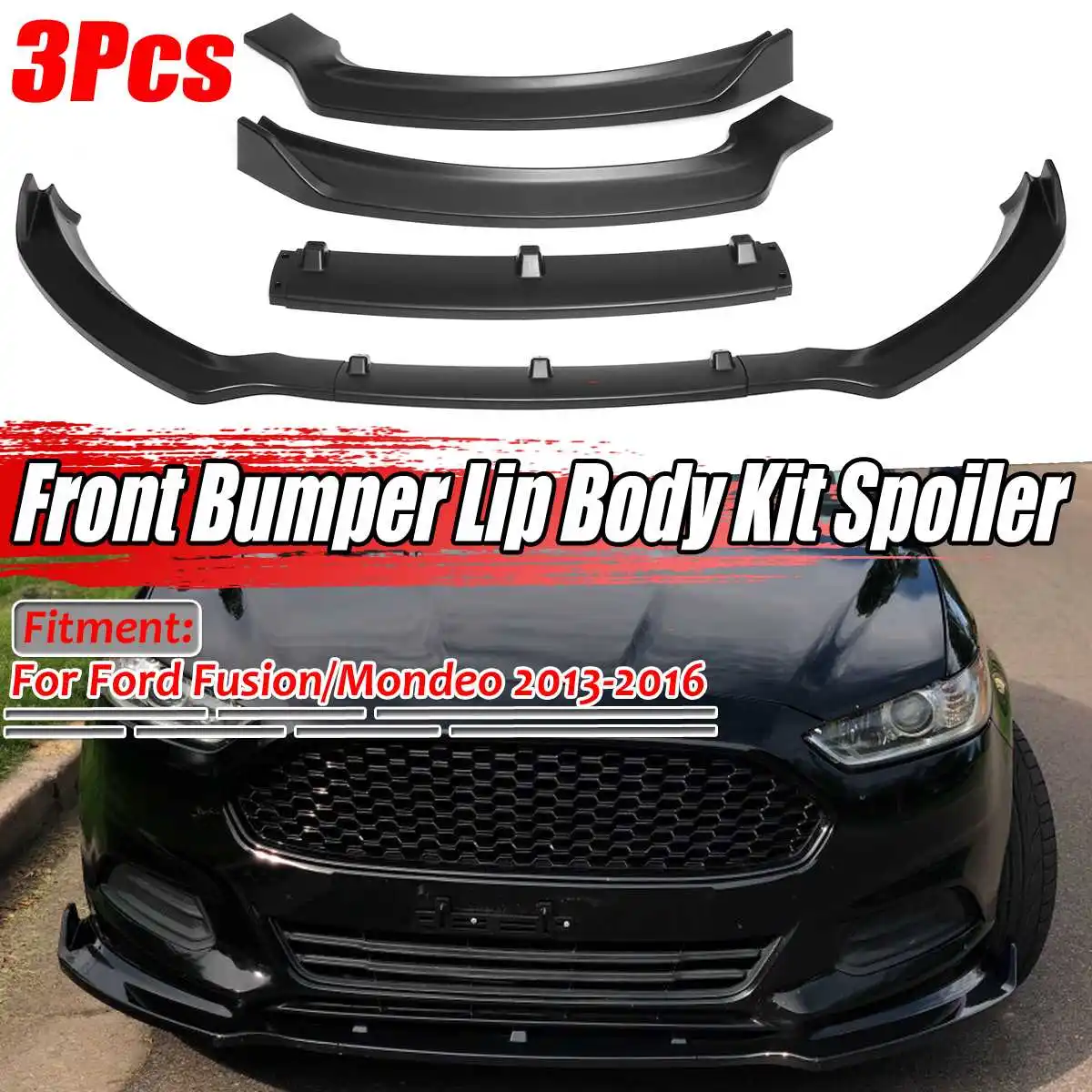 Разветвитель для переднего бампера автомобиля защитная крышка Ford Fusion Mondeo 2013 2014