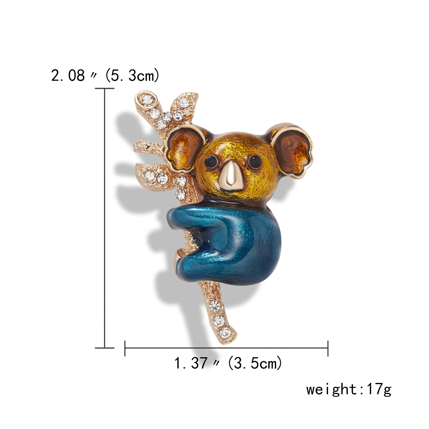 

RINHOO Cute Little Enamel Koala Brooches For Women Small Koala Hug A Tree Pin Animal Brooch Lapel Pins Jewelry Statement Gift