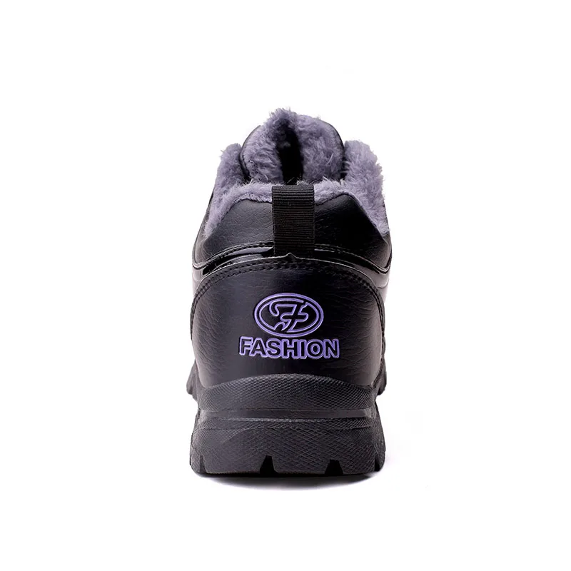 Женская обувь из хлопка и плюша прогулочная кожаная Водонепроницаемая