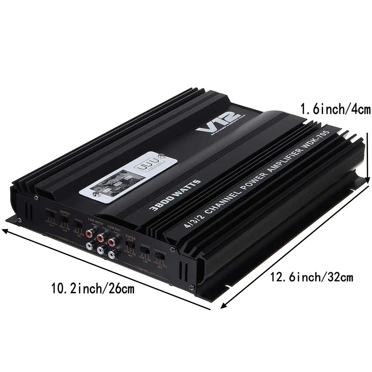 

3800W RMS 4 Channel Amplifier Board Audio bluetooth Car Audio Stereo Amplifier Amp Speaker Metal Car Amplifier Car Subwoofer