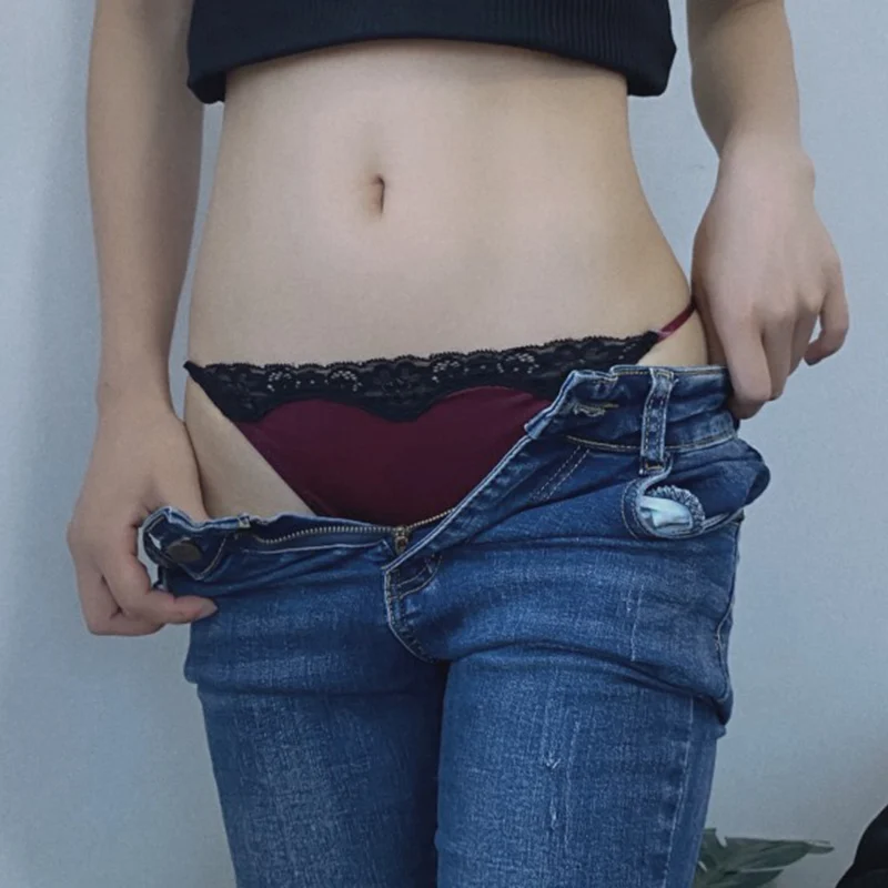 Т-образные штаны женские сексуальные атласные ленты соблазнительные не