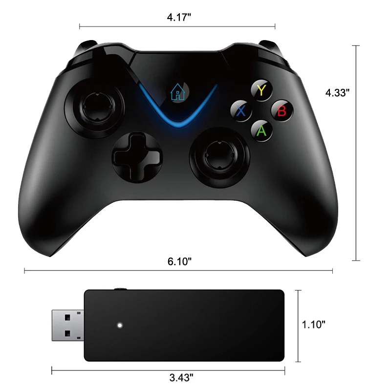 2 4G беспроводной контроллер геймпад для Xbox One Джойстик управления PS3 ПК Android