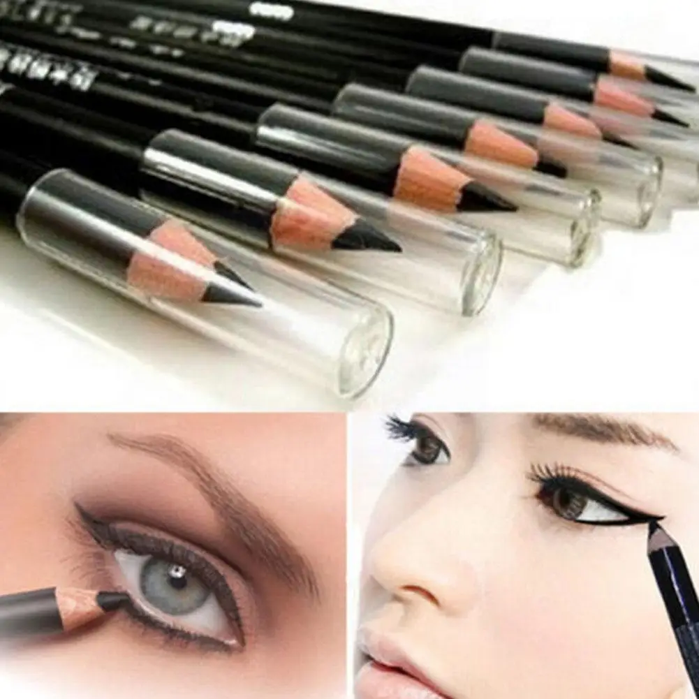 

Soft Waterproof Eyeliner Easy To Wear Long-Lasting Tools Blooming Makeup Pen Pencil Eyeliner Black White Cosmetic Not H3P7