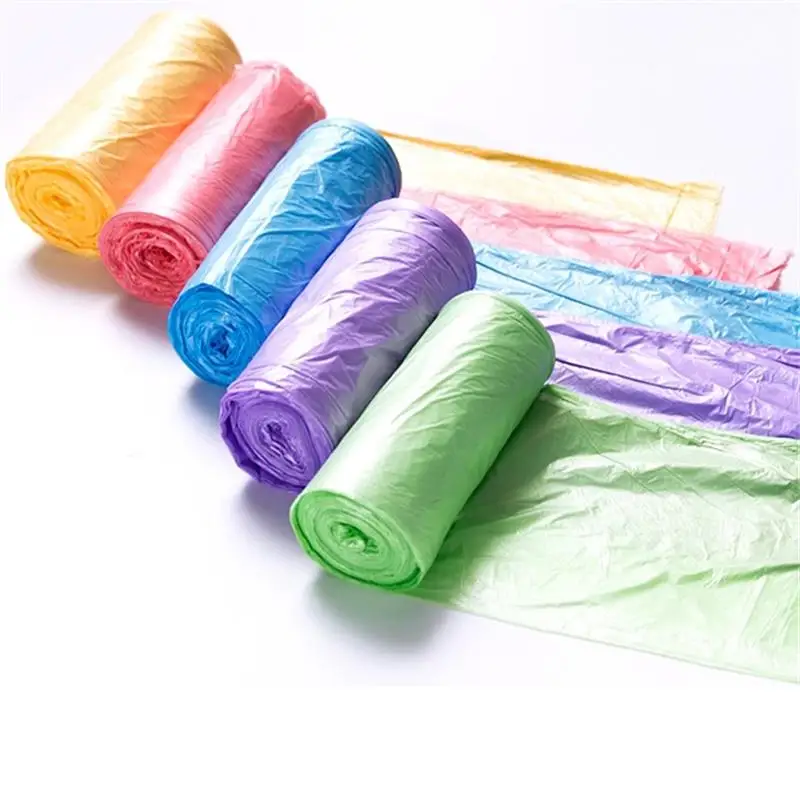 

20pcs/roll Color Point-breaking Environmentally Friendly Odorless Thicken Disposable Plastic Garbage Bag Home Goods
