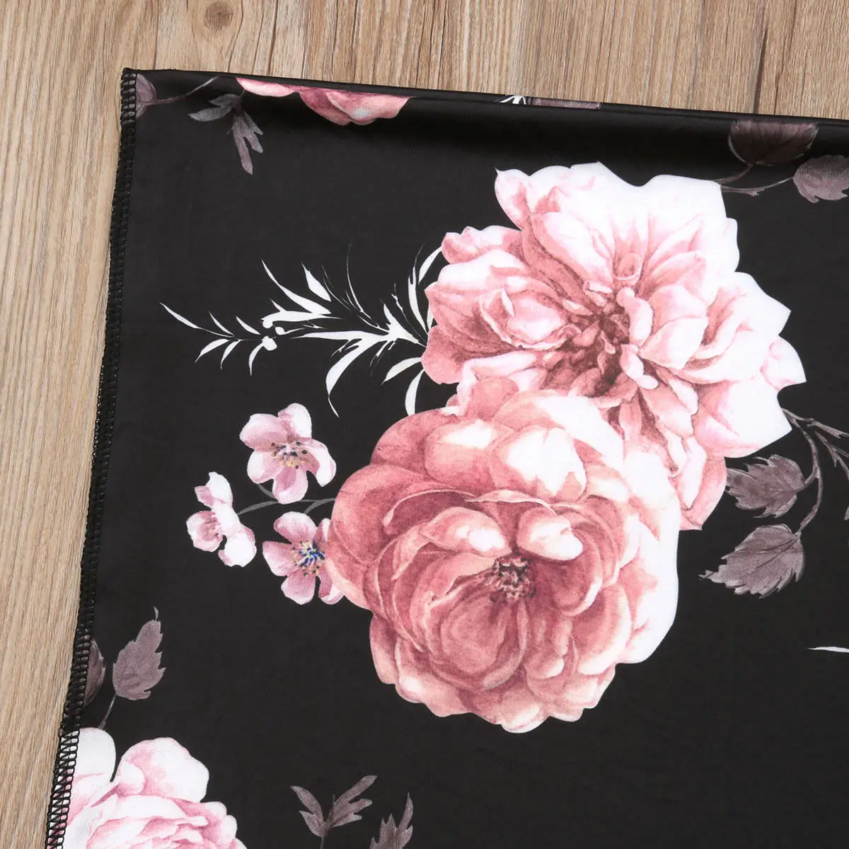 Детское муслиновое одеяло для новорожденных с цветочным принтом + повязка на