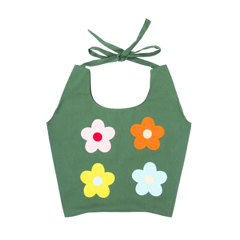 Холщовая Сумка с цветами Студенческая сумка на ремне Женский мессенджер