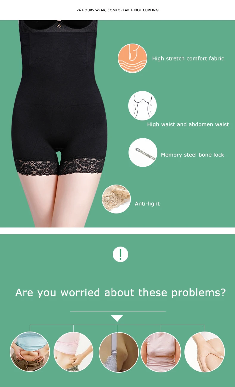 Women Body Shaper Control Slim Panties Shaped Underwear Tummy Corset High Waist Shapewear Panty Underwear Plus Size M-5XL Briefs