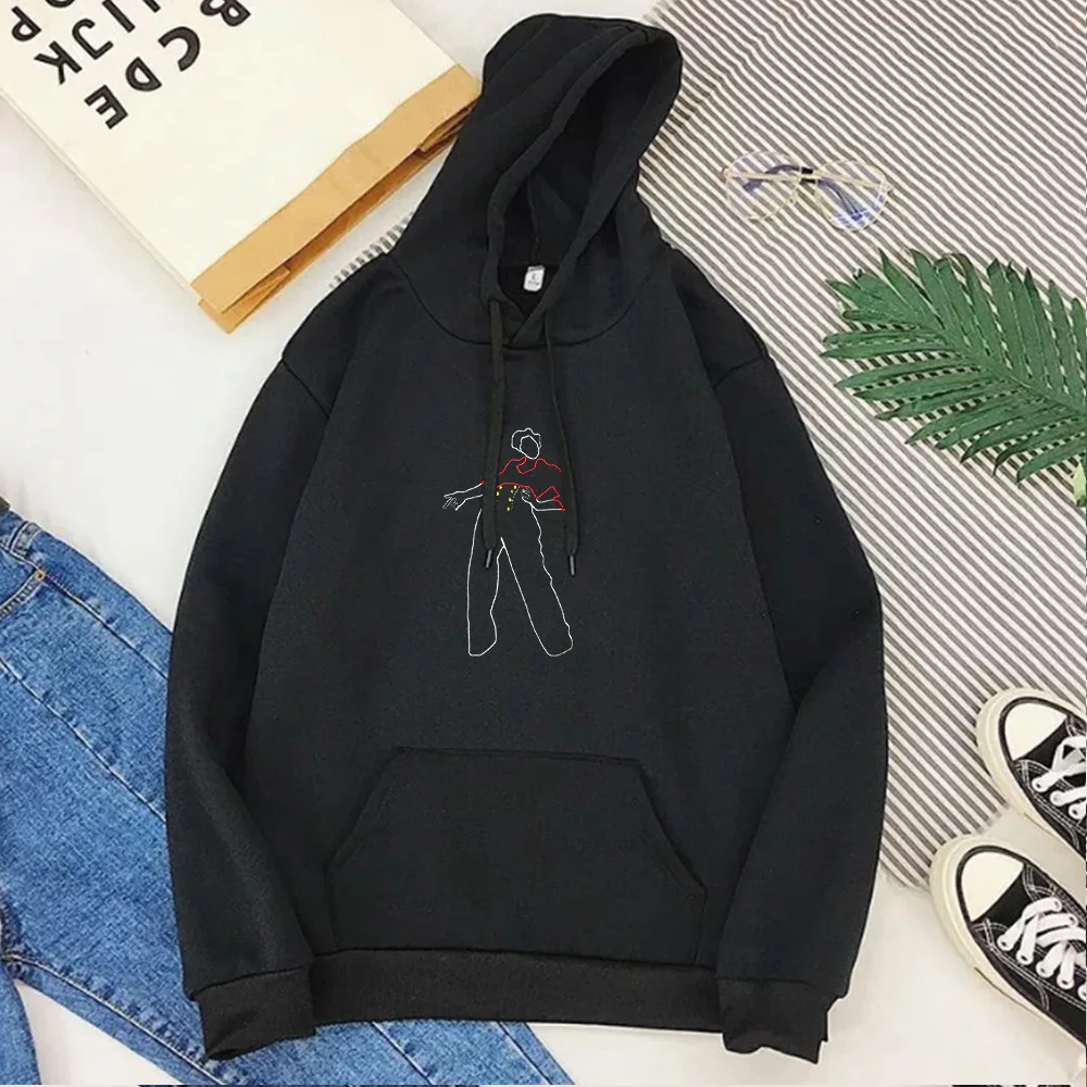 

Vintages Fine Line Sweatshirt Aesthetic Fall 2020 Women Clothing Vintages Plus Size Hoodies Print Pullovers Casual Top