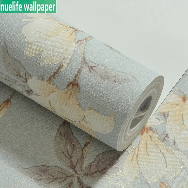 

Jane American country style wallpaper retro garden flower bedroom study guest restaurant TV background non-woven wallpaper