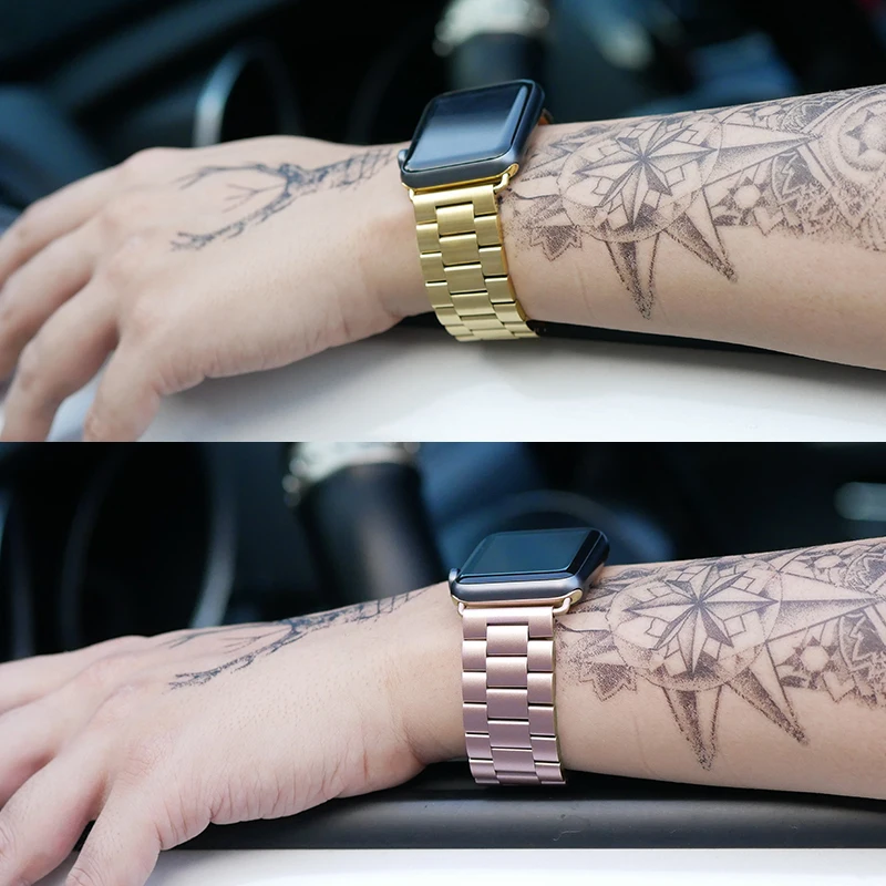 for Apple Watch strap stainless steel 38mm 42mm 40mm 44mm 45mm  series 7 6 SE 54321 Watch band series accessories metal stainles