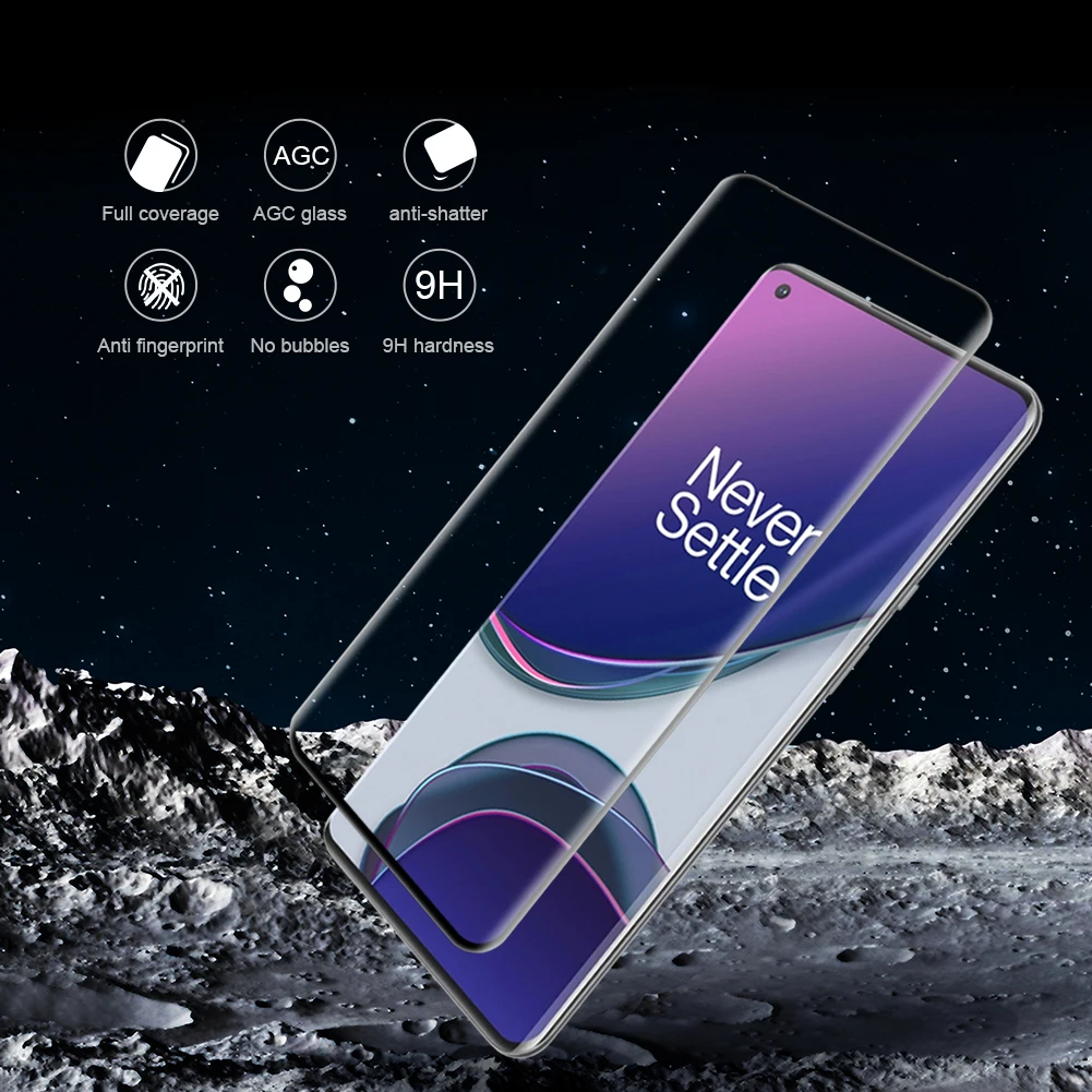 

Tempered Glass For Oneplus 9 Pro Screen Protector One Plus 9Pro NILLKIN Amazing 3D CP+MAX Full Coverage Nano Protective Glass