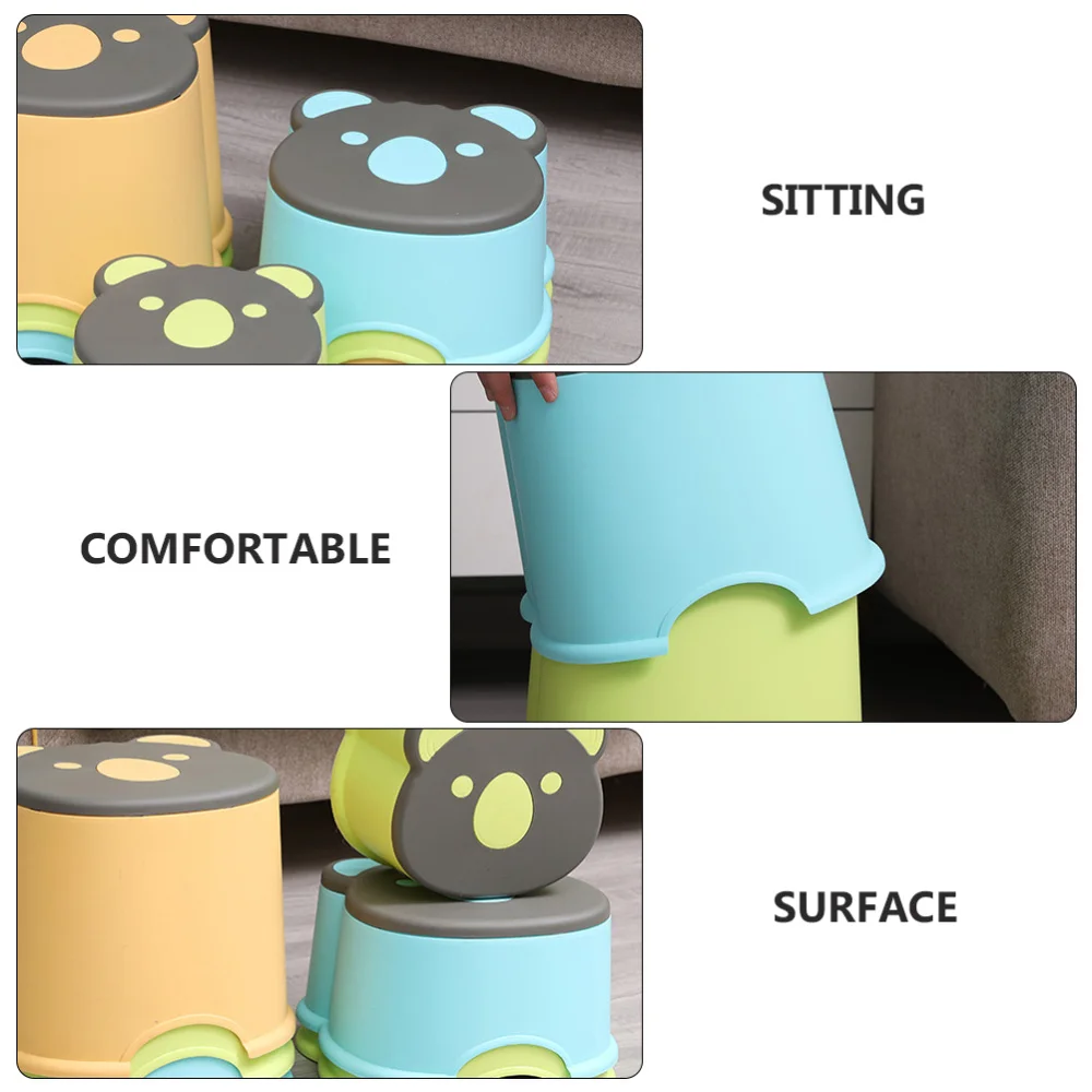 

1Pc Home Children Stool Durable Non-skid Stool Lightweight Stool Blue