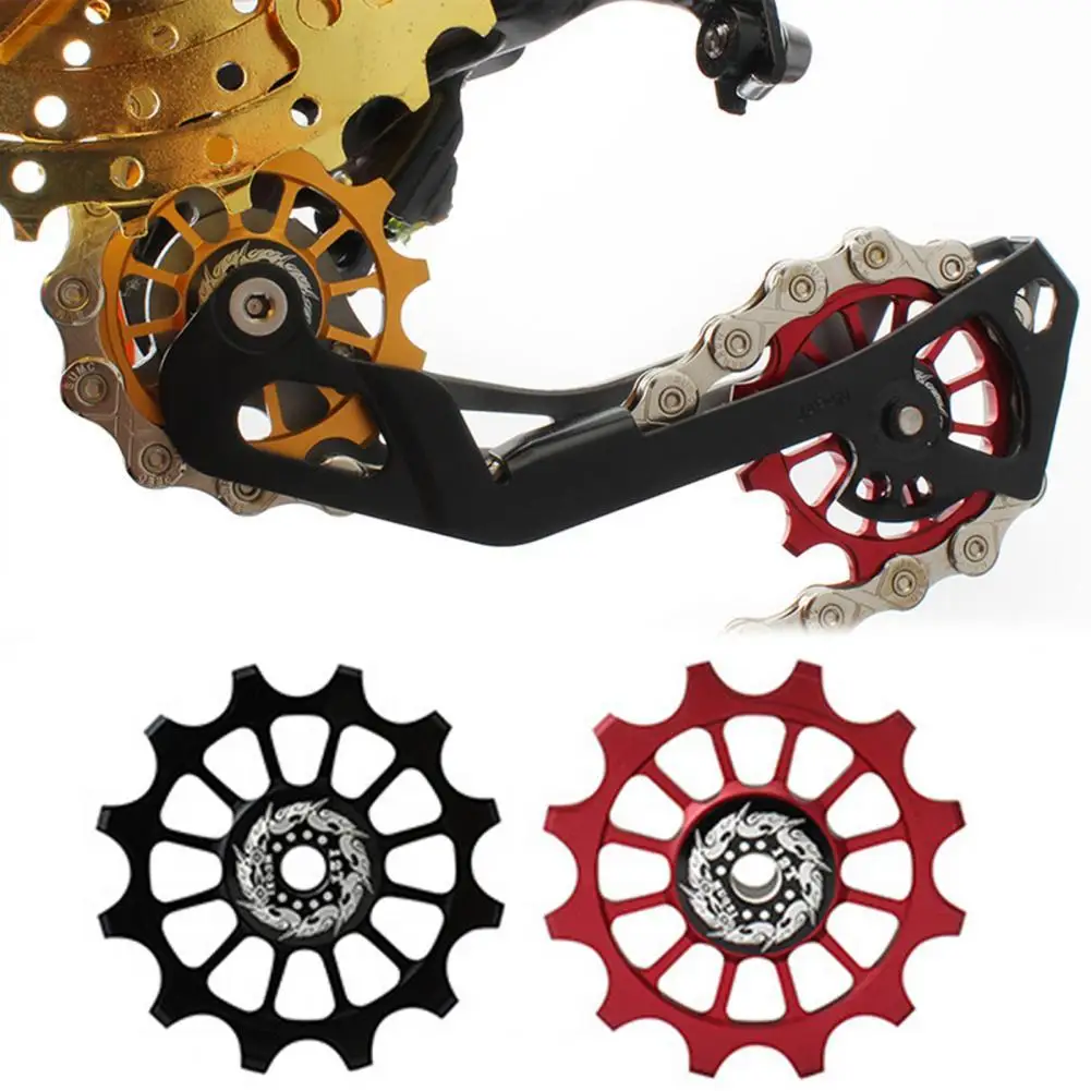 

MUQZI Bike Guide Roller Pulley Wear Resistant Fit Seamlessly Ultra-light Mountain Bike Parts Derailleur Guide Roller for Bike