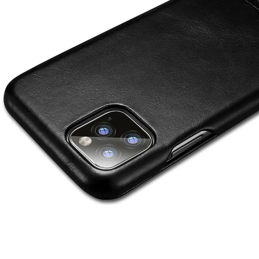 ICarer Роскошный кожаный флип-чехол для iPhone 11 Pro Max 5,8 6,1 6,5 XS XR чехол из натуральной кожи