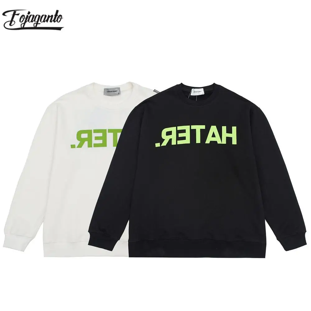 

FOJAGANTO Fashion Brand Men Trendy Sweatshirt Men Casual Long Sleeve Sweatshirt Letter Pullover Hoodies Sweatshirts Male
